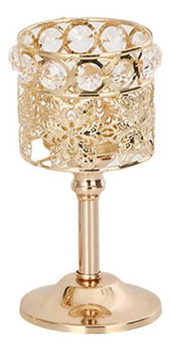 3 Candle Holders With European Crystal Candlesticks For