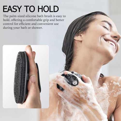Cepillo De Ducha De Silicona Para El Cuerpo, 2pcs Exfoliante