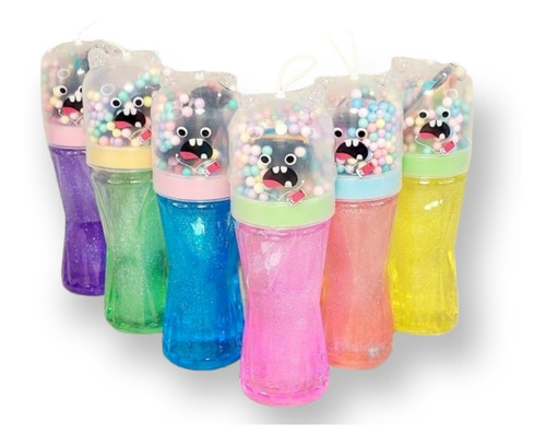 Slime Monstruo Pelotitas Espuma Colores Pack X6 Ltf Shop 