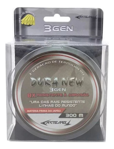 Linha Pesca Artemis Dura New 0,15mm 7lb-3,41kg Mono C/ 300m