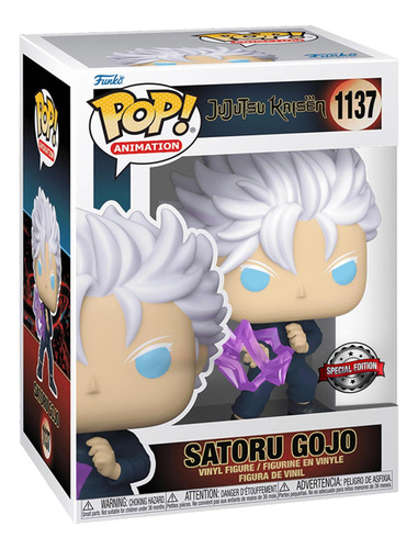 Funko Jujutsu Kaisen Satoru Gojo Hollow Purple Pop! Vinil