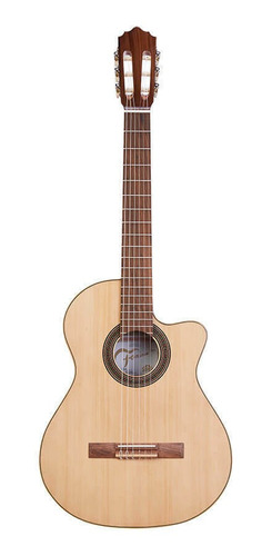Imagen 1 de 5 de Guitarra criolla clásica Fonseca 41K para diestros guayubira