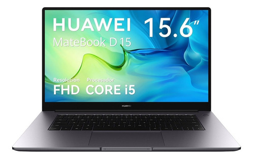 Laptop Matebook D15 Intel Core I5 8gb Ram + 512gb Ssd Gris
