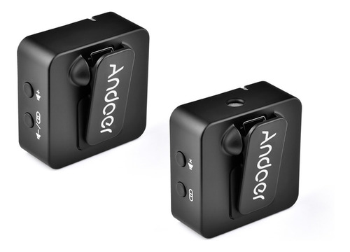 Microfone De Gravação Sem Fio Andoer Mx5 2.4g