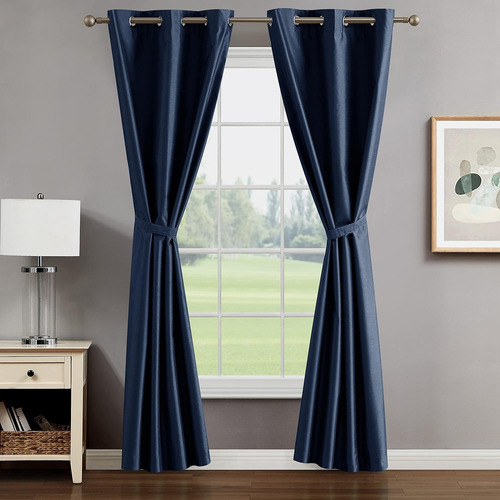 Ideas Creativas Para El Hogar Cortinas Opacas De Seda Sintét