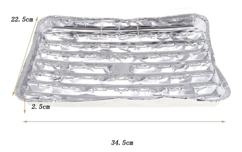 20 Piezas Papeles Desechables De Aluminio Bandeja De