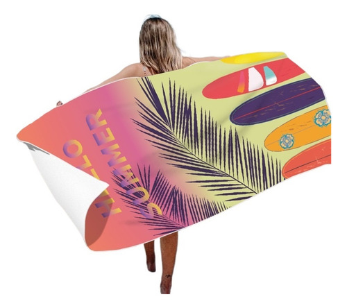 Toalla De Playa De Secado Rápido Estampada,c