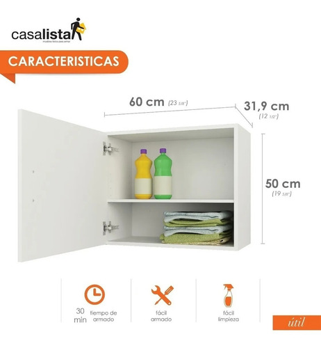 Organizador Aéreo Casa Lista® Útil Lavandería