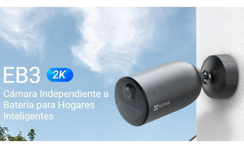 Camara Ezviz Eb3 2k Ip67 3mp Wi-fi Exterior Con Bateria