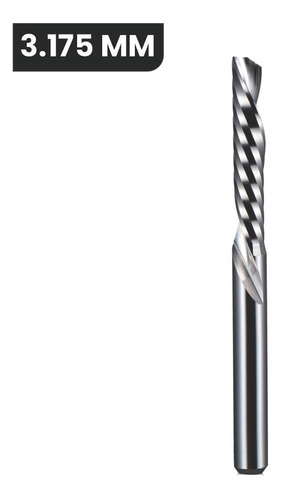 Fresa 1 Corte Downcut - 3.175mm X 22mm
