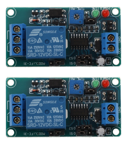 2 Temporizadores Srd-12vdc-sl-c Nc Con Control De Temporizac