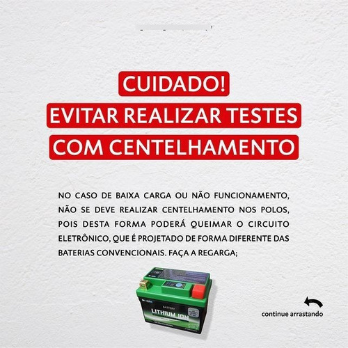 Imagem 6 de 6 de Bateria Litio Lix14ahq 12ah Virago250 Cb450 Cbx750 Cb1000