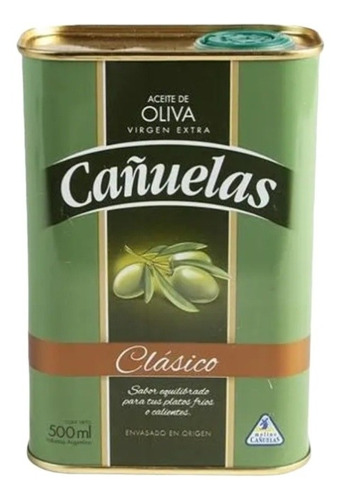 Aceite Cañuelas Clásico De Oliva Extravirgen De 500g Pack 2u