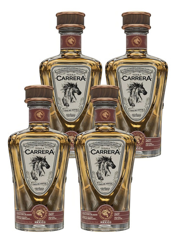 Pack De 4 Tequila Carrera Añejo 750 Ml