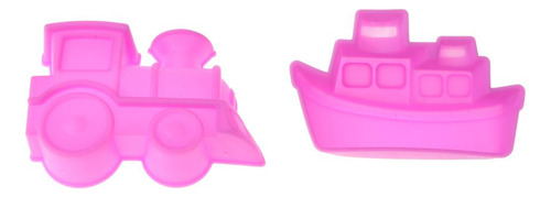 6pcs De Arena Arcilla Modelo De Rastricllo Barco Tren
