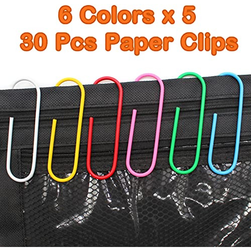 30 Clips De Papel De 4 Pulgadas, Sujetapapeles Mega De ...
