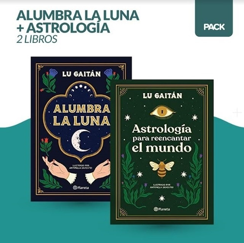 Pack Lu Gaitan Alumbra La Luna + Astrologia 2 Libros