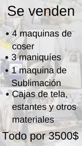 Comprar Maquinas, Recta Collaretera Overlock, Sublimacion, Maniquies