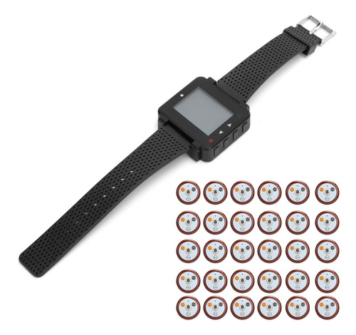 Imagen 4 de 9 de Restaurante Inalámbrico Paging Sistema De Llamadas Reloj Rec