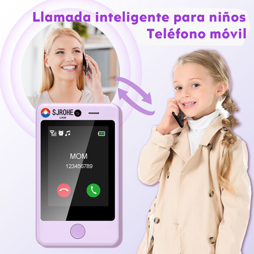 Teléfono Móvil Para Niños Teléfono Llamada 2g Inteligente Para Niños Con Ranura Para Tarjeta Sim,equipado Con Cpu Mtk6262d Y Lente Cmos Admite Tarjeta Tf Children Smartphone Móvil Para Llamadas Niño