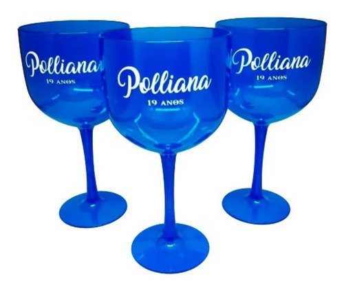 Imagem 2 de 7 de Kit 30 Taças De Gin 450 Ml Acrílico Personalizada Promoção