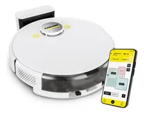 Comprar Robô aspirador de pó Kärcher RCV 5 com mapeamento inteligente aspira + passa pano controle via aplicativo autonomia de 120 min navegação a laser duplo e inteligência artificial bivolt