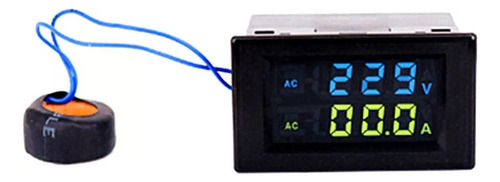 Amperímetro De Voltímetro Lcd Com Display Digital Duplo D85-