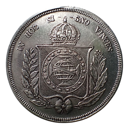 Moeda 500 Reis De 1853 Origem Brasil. Prata Km#464 (Usado)