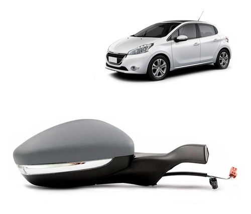 Retrovisor Peugeot 208 2012 A 2016 Eletrico Primer Com Pisca