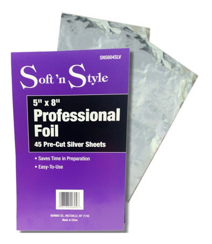 Papel Aluminio Para Estética 45pz Precortado Soft´n Style