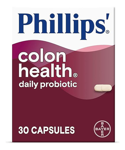 Bayer Phillips Colon Health Probioticos 30 Cápsulas Sabor Sin Sabor