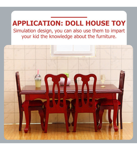 Set De Accesorios De Decoración Para Casas Pequeñas, Mesa Y