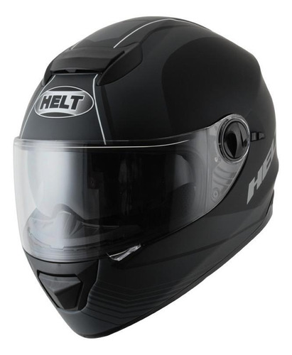 Capacete para moto  integral Helt Street  New Race Glass  preto-fosco road tamanho 58 
