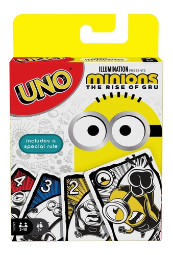 Juego De Mesa Uno Minions The Rise Of Gru De Mattel