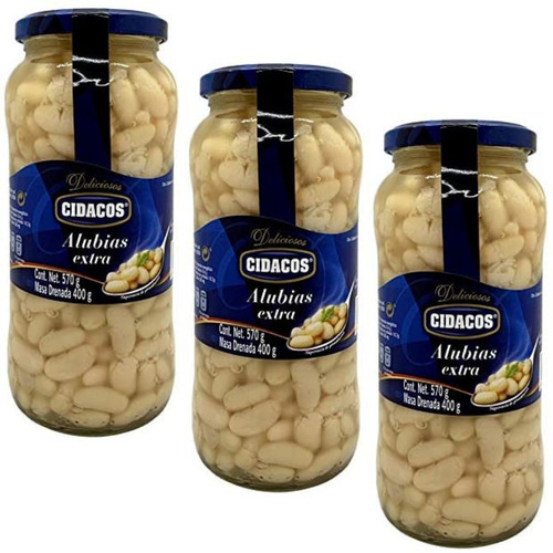 Alubias Extra Cidacos 3 Frascos 570g