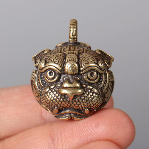 2 Llavero De Latón Colgante, Artesanía China, Estilo C.