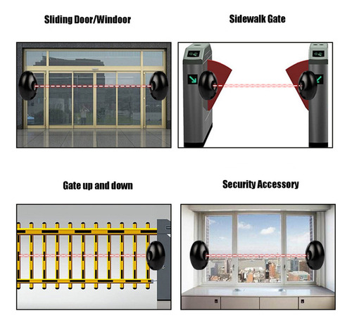 Dc12v Infrarrojos Fotocélula De Haz Sensor Automático Puerta