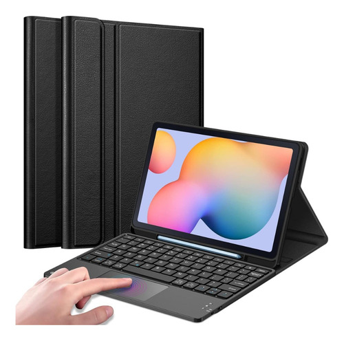 Funda Inteligente Forro Con Teclado Táctil Para Samsung S6 L
