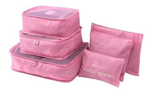 Combo 6 Bolsas De Ropa Viaje Organizadoras Valija Maleta