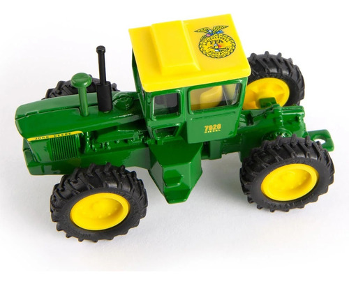1:64 Tractor John Deere 7020 4wd Con Logotipo Ffa - Ertl Verde
