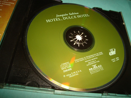 Joaquin Sabina - Hotel Dulce Hotel - Cd - Ind. Arg. (Usado)