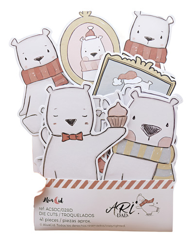 Scrapbooking Set De 41 Troquelados - Dad - Aridad