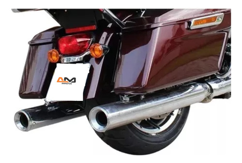 Ponteira Corte Reto Harley Touring Cromada 2017 Á 2022