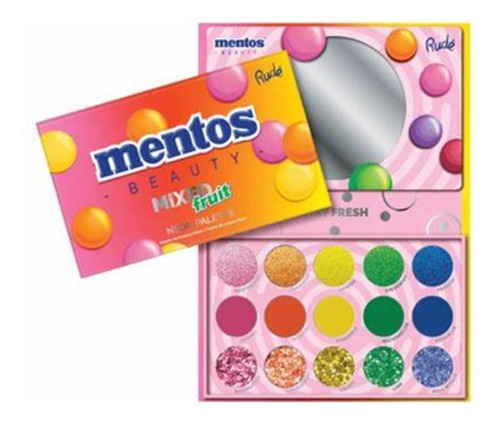 Mentos Mix Fruit Neon Paleta De Sombras