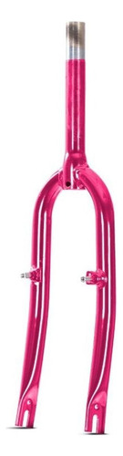 Garfo De Bicicleta Aro 24 Ultra Bike Aço Carbono Chrome Line Cor Rosa