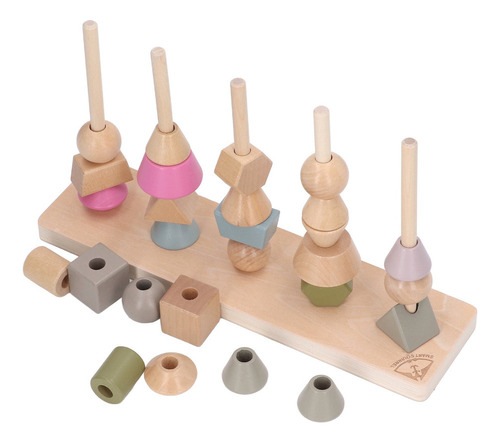 Juego De Juguetes Educativos De Madera A Juego Con Forma De