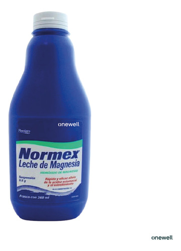 3 Pack Leche De Magnesia Normex 360ml Alivio De Acidez