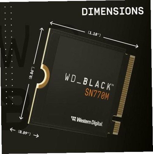 WD_Black 500gb SN770m M.2 2230 Nvme Ssd para dispositivos