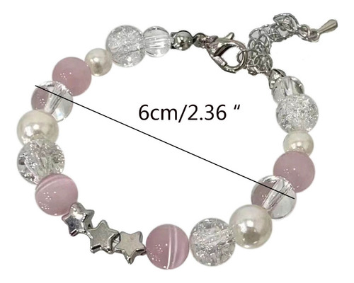 (pk) Pulseiras De Cristal Star Beaded Aesthetic Charm Bangle