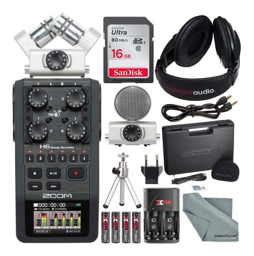 Zoom H6 De Seis Pistas Grabadora Portátil Con Sistema De Mic